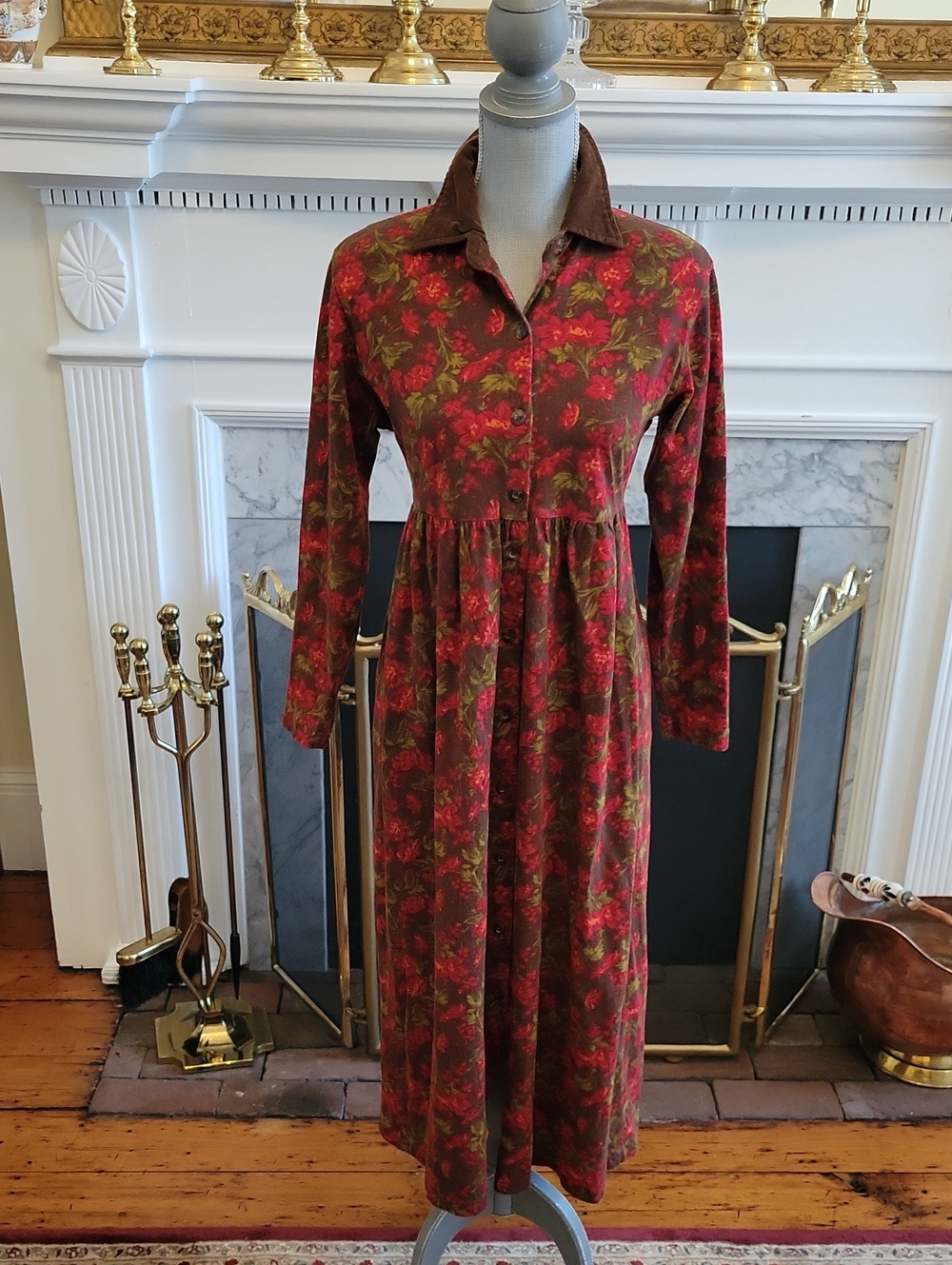 Vintage Karen Scott Flannel Prairie Dress